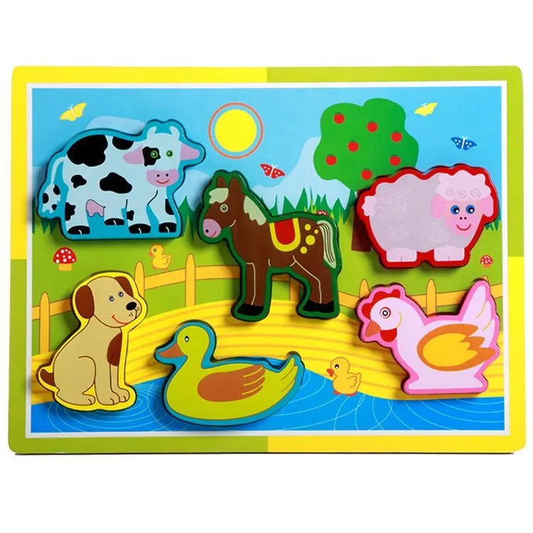 rtr ROMPECABEZA EN ALTO RELIEVE CON IMAGENES PARA ENCAJAR - Imagen 1
