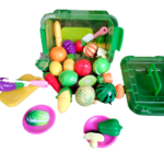 FRUTAS Y VERDURAS EN CAJA ORGANIZADORA DE PLÁSTICO