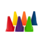 CONOS DE COLORES DE 25CM PACK X 6 UDS