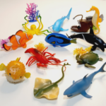 ANIMALES MARINOS TAMAÑO GRANDE X 12 PIEZAS