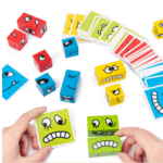 JUEGO DE CUBOS EXPRESIONES CON RELOJ DE ARENA