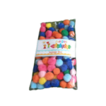 POMPONES PEQUEÑOS x 100 UNIDADES