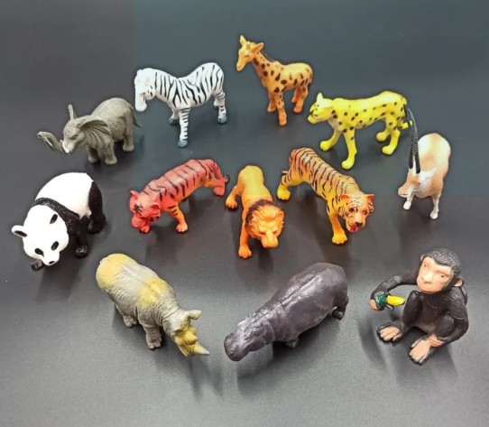 marinnnn ANIMALES DE LA SELVA TAMAÑO GRANDE X 12 PIEZAS - Imagen 1