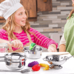 SET DE COCINA OLLAS METÁLICAS 9 PZS
