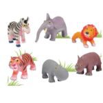 ANIMALES DE GOMA SUAVES DE LA SELVA