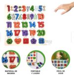 ROMPECABEZA NUMEROS EN ALTO RELIEVE CON PIZARRA - Imagen 3