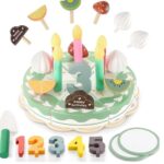 SET DE MADERA TORTA DE CUMPLEAÑOS