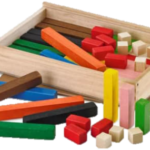 REGLETAS DE CUISENAIRE MADERA  136 PZAS