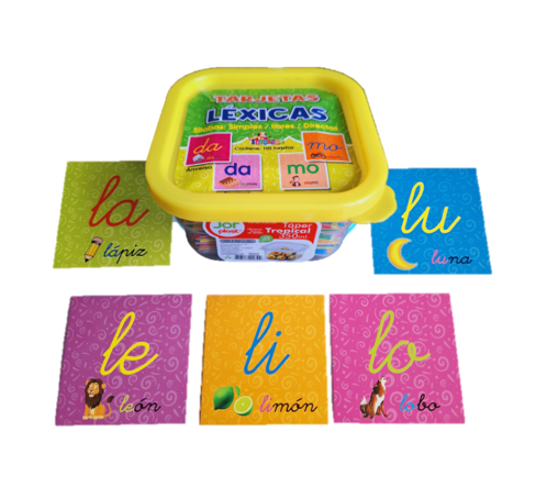 896666 TARJETAS LEXICAS SILABAS SIMPLES, LIBRES Y DIRECTAS EN TAPER - Imagen 1