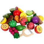 CANASTA DE FRUTAS IMANTADAS DE MADERA - Imagen 2