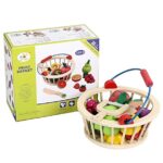 CANASTA DE FRUTAS IMANTADAS DE MADERA - Imagen 3