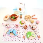 SET DE MADERA HORA DE COMER ROSADA - Imagen 2
