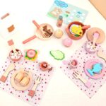 SET DE MADERA HORA DE COMER ROSADA - Imagen 4