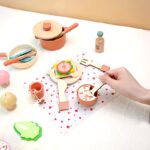 SET DE MADERA HORA DE COMER ROSADA - Imagen 6