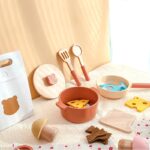 SET DE MADERA HORA DE COMER ROSADA - Imagen 7