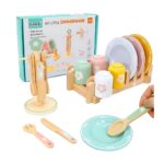 SET DE MADERA UTENSILIOS DE MADERA