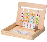 JUEGO CLASIFICACION DE FORMAS Y COLORES MONTESSORI CON RELOJ DE ARENA