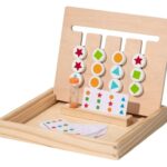 JUEGO CLASIFICACION DE FORMAS Y COLORES MONTESSORI CON RELOJ DE ARENA