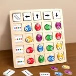 JUEGO DE SECUENCIA PECES DE MADERA - Imagen 2