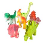 ANIMALES DE GOMA SUAVES DINOSAURIOS 6 UDS