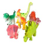 ANIMALES DE GOMA SUAVES DINOSAURIOS 6 UDS