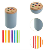 CILINDRO DE SILICONA CON  TAPA PARA CLASIFICAR COLORES - Imagen 2