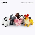 ANIMALES DE GOMA SUAVES DE LA GRANJA GRANDES