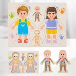 ROMPECABEZA CUERPO HUMANO NIÑO Y NIÑA