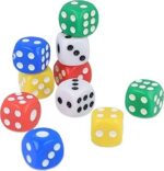DADOS ACRÍLICOS DE COLORES 12 UDS - Imagen 4