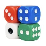 DADOS ACRÍLICOS DE COLORES 12 UDS - Imagen 3