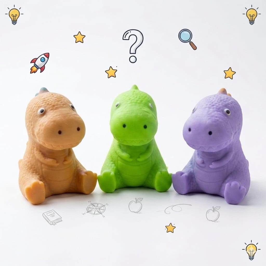 DINO SQUISHY ELASTICO DINOSAURIO DE ARENA - Imagen 1