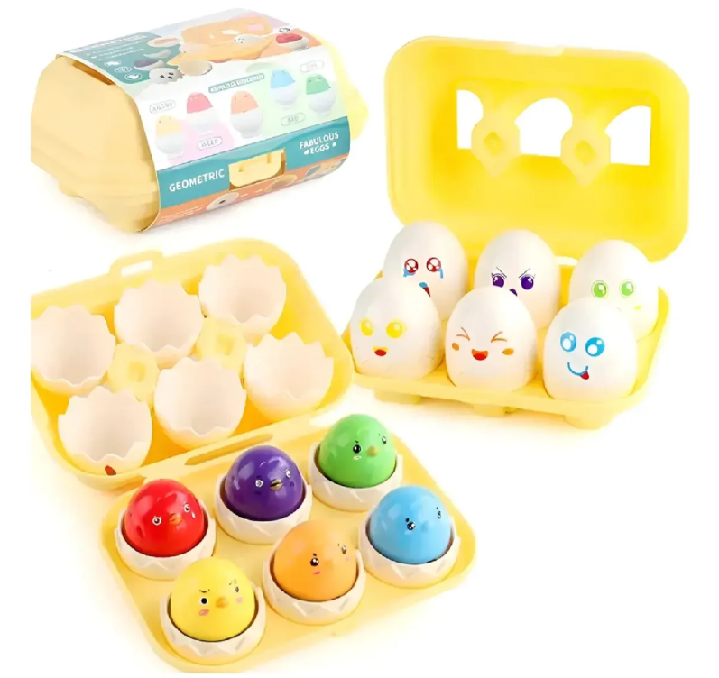 huev BANDEJA DE HUEVOS ANIMALITOS 6 UDS - Imagen 1