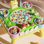 JUEGO DE PESCA MUSICAL GRANDE CON MESITA