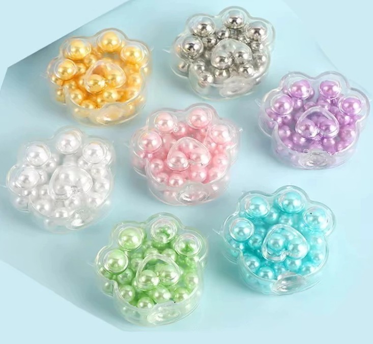 PERLA SQUISHY HUELLITA CON PERLAS - Imagen 1