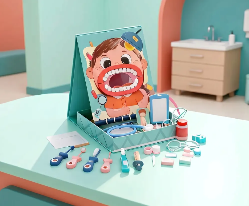 kit dentista JUEGO DENTISTA DE MADERA - Imagen 1