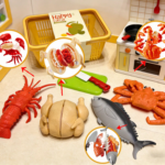 MARISCOS PARA CORTAR Y PEGAR