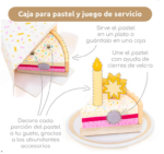 SET TORTA CON VELITAS DE MADERA - Imagen 2