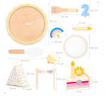 SET TORTA CON VELITAS DE MADERA - Imagen 4