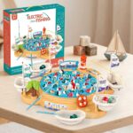 JUEGO DE PESCA MUSICAL GRANDE CON BARCOS