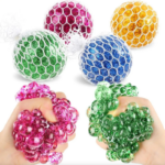 SQUISHY BRILLANTE CON ORBEEZ EN MALLA