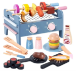 SET PARRILLA DE MADERA