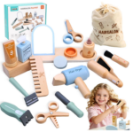 SET DE MADERA PELUQUERÍA