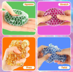 SQUISHY BRILLANTE CON ORBEEZ EN MALLA - Imagen 3