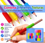 SET DE AGARRES SENSORIALES PARA LAPIZ - Imagen 3