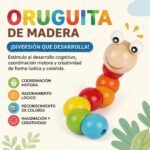GUSANITO ARTICULADO DE MADERA - Imagen 3